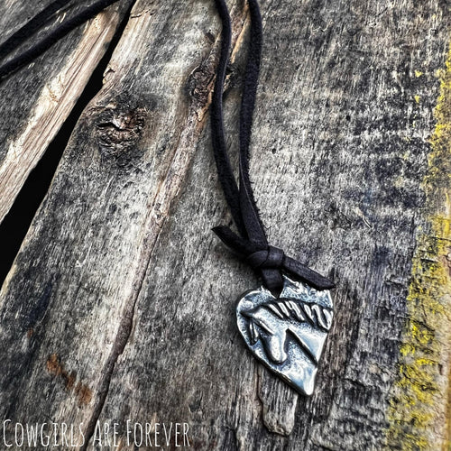 Lover Pony | Pewter Pendant Necklace