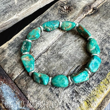 Load image into Gallery viewer, Natural Woman | Genuine Turquoise Nugget Bracelet