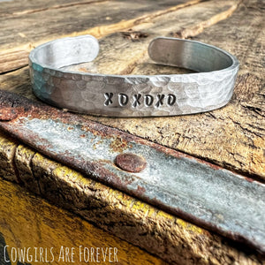 XOXOXO | Hand Stamped Cuff Bracelet
