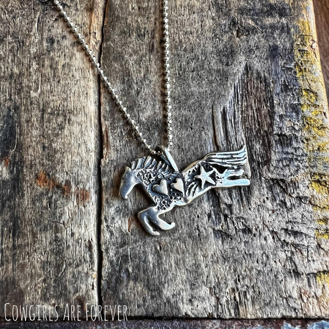 Jump for the stars | Horse Pendant Necklace