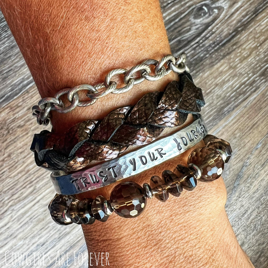 Trust Your Journey | Hand Stamped Cuff Bracelet