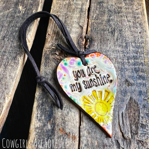 You Are My Sunshine | Ceramic Rearview Reminder