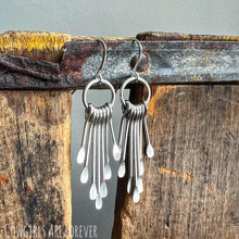 Load image into Gallery viewer, The Kori | Silver Fringe Earrings