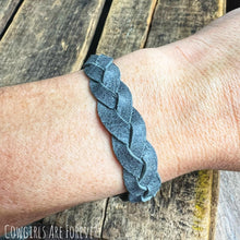 Load image into Gallery viewer, Greyson | Grey Braided Leather Cuff