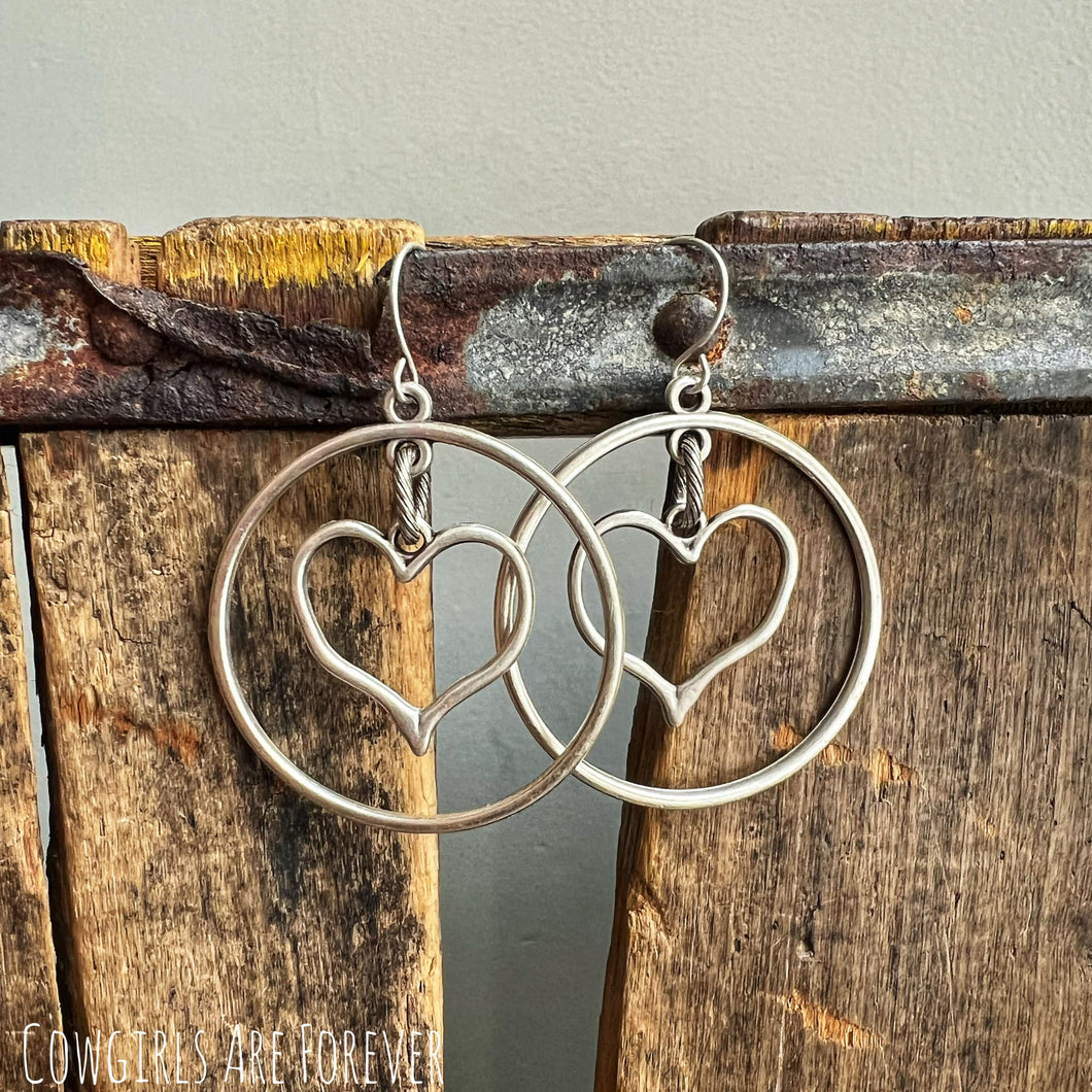 Heartful | Silver Plated Heart Earrings