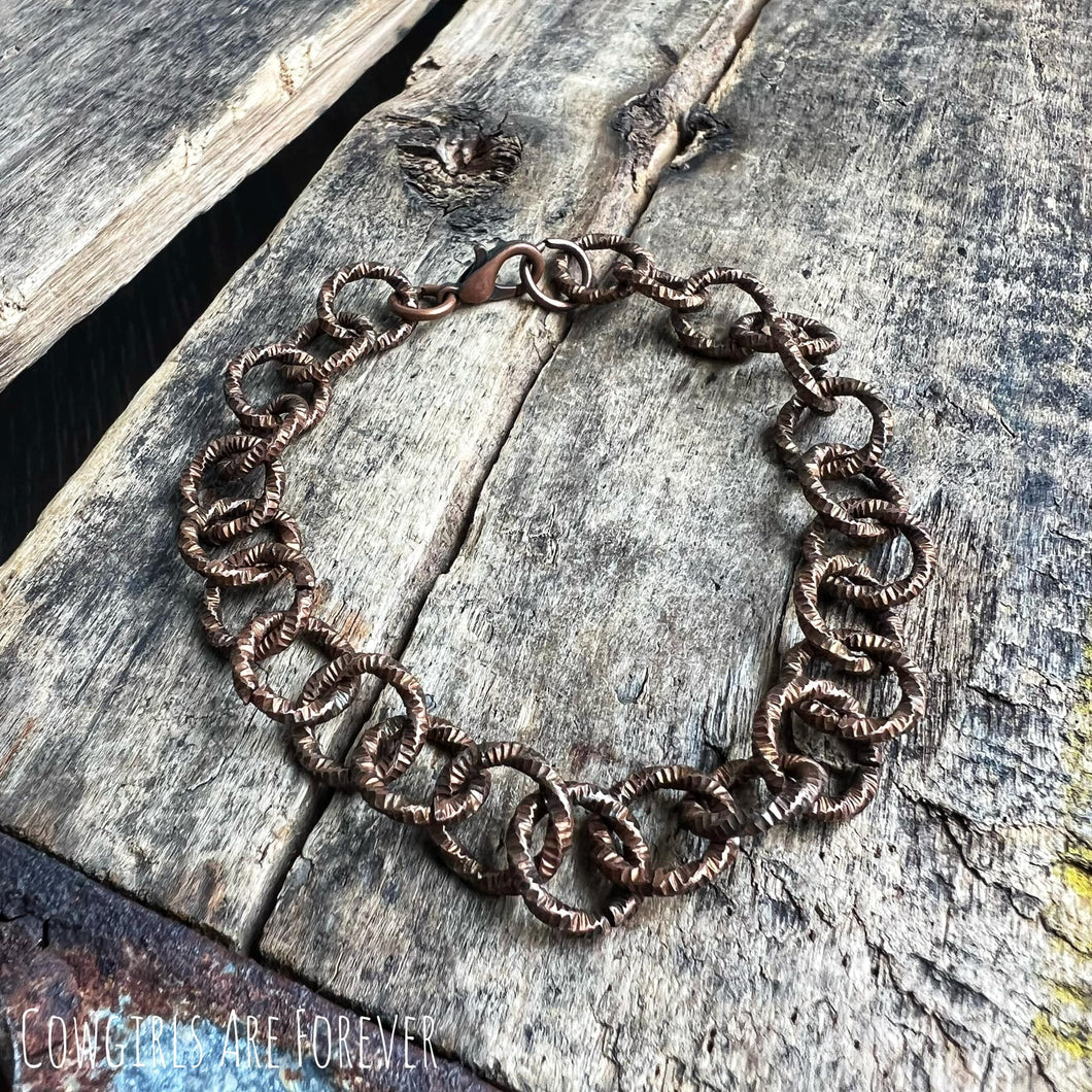 Twisted | Copper Chain Bracelet