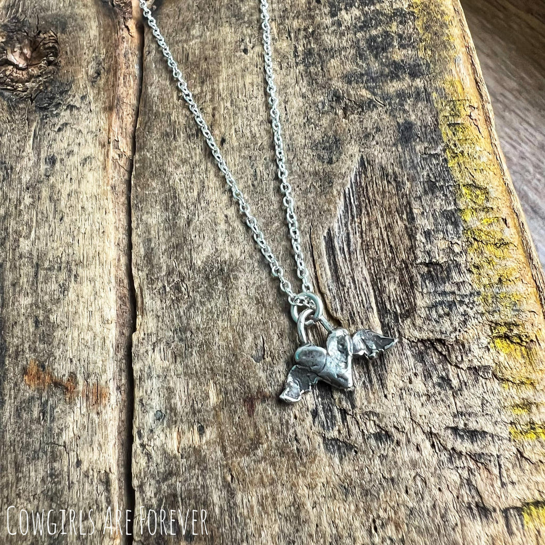 Flying Heart | Mini Charm Necklace