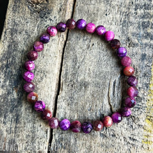 Load image into Gallery viewer, Berry Blossom Bracelet | Tiger Eye Gemstones