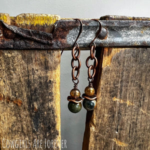 Litt | Copper Chain Earrings