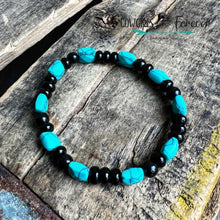 Load image into Gallery viewer, Gypsy | Turquoise Howlite and Glass Beaded Bracelet