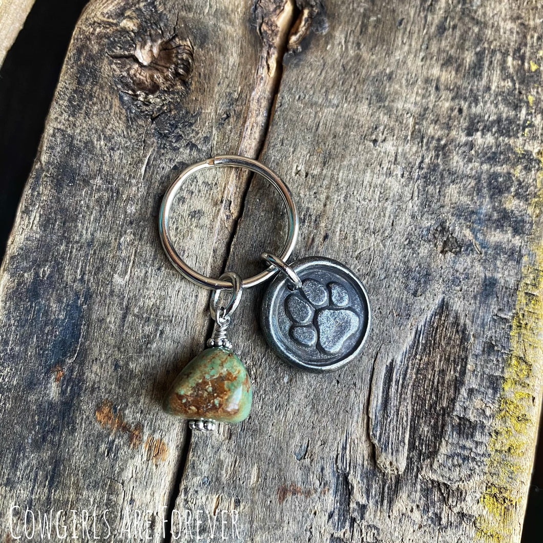 Rescued | Pewter Dog Keychain