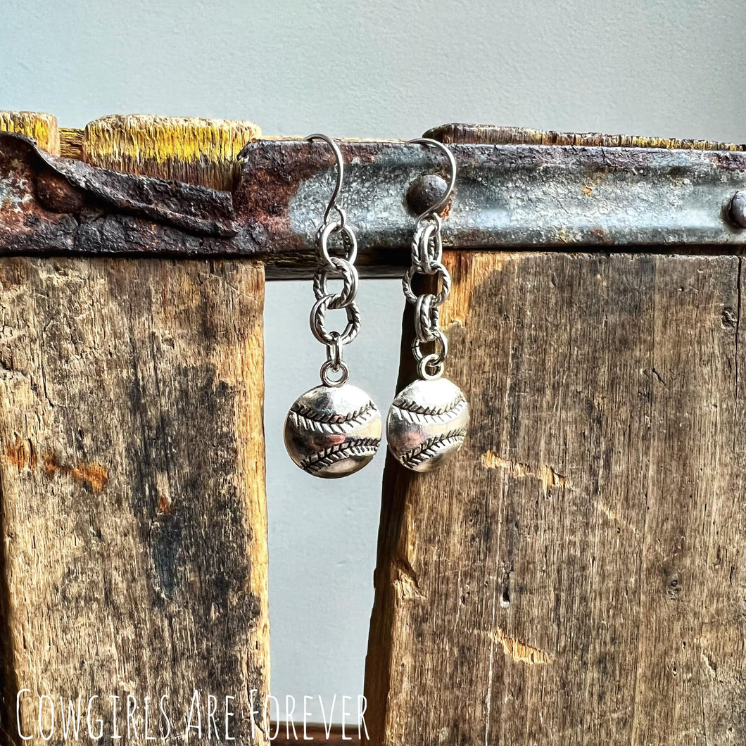 Go Team | Baseball Earrings