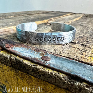 Blessed | Hand-Stamped Cuff Bracelet