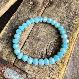 Springtime | Blue Crystal Stacker Bracelet