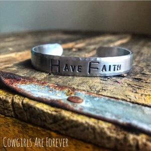 Have Faith | Hand Stamped Cuff Bracelet