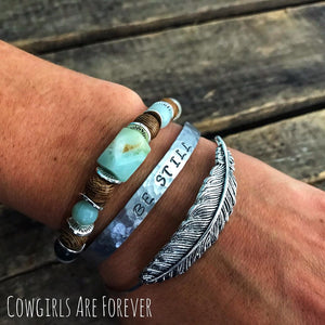 Be Still | Hand-stamped Cuff Bracelet