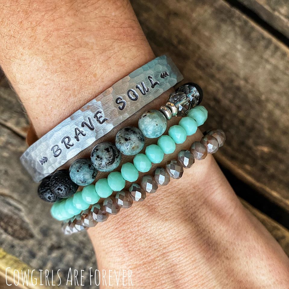 Brave Soul | Hand Stamped Cuff Bracelet