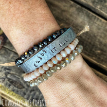Load image into Gallery viewer, Enjoy It All | Hand Stamped Cuff Bracelet