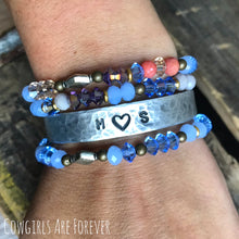 Load image into Gallery viewer, Sweetheart | Custom Hand Stamped Initial Cuff