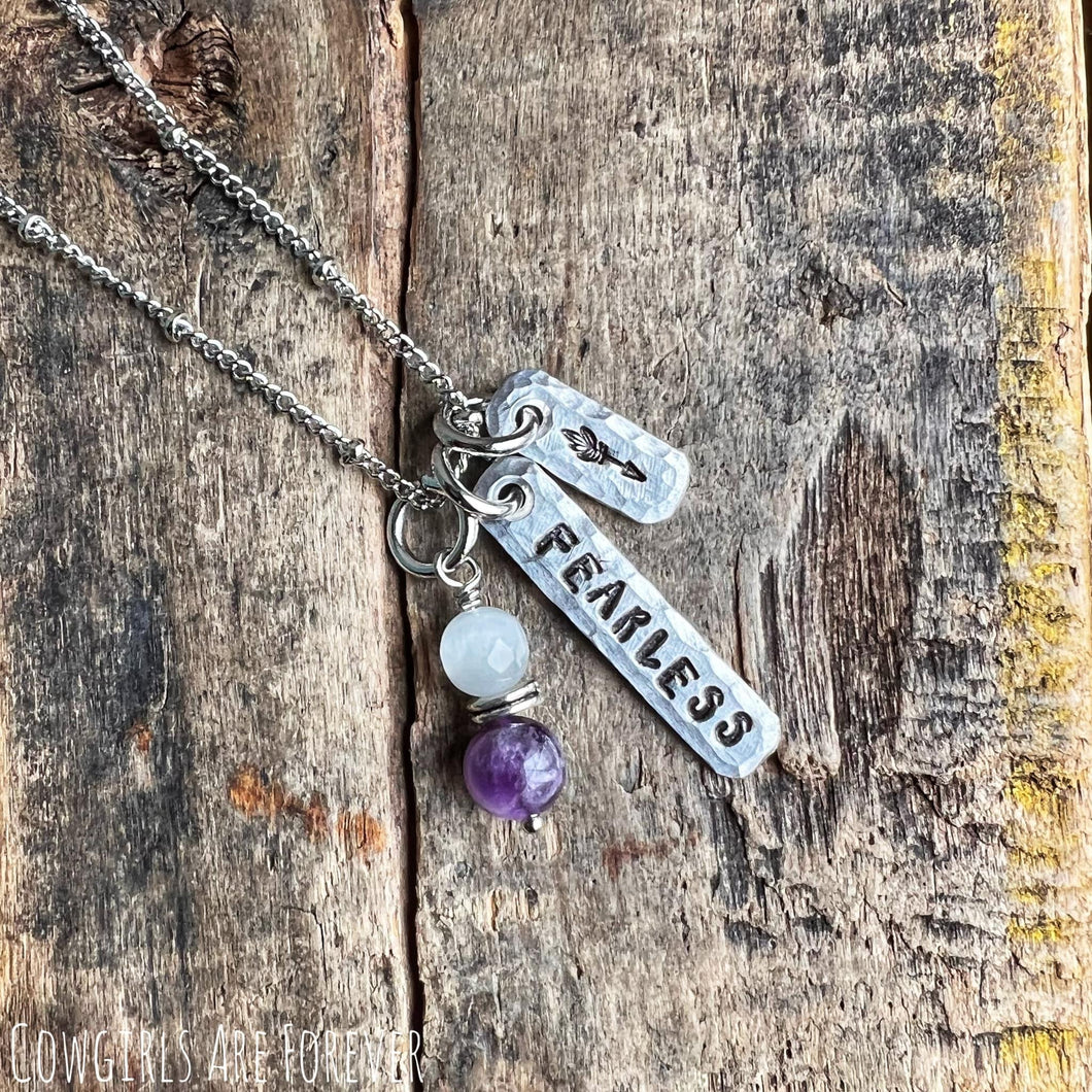 Fearless | Hand Stamped Necklace